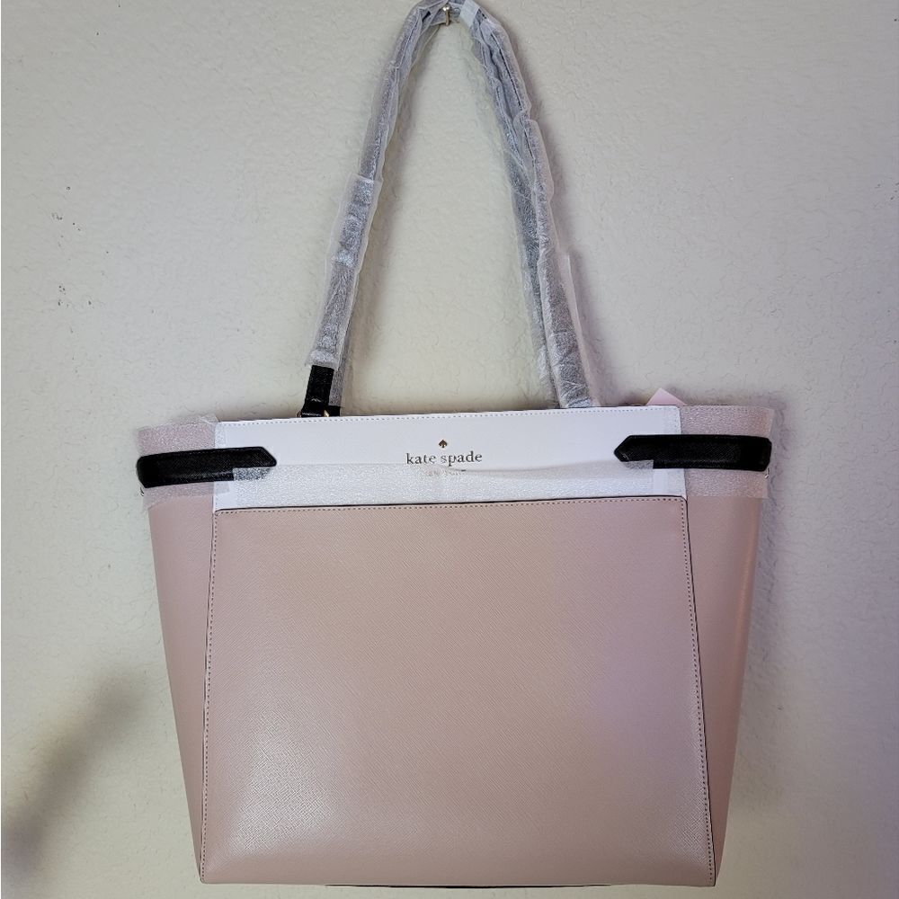 Kate Spade, brand new, color block, large tote.